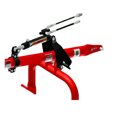 BEFCO Hydraulic Downforce Kit for Post Hole Diggers in red with hydraulic lines and lever.