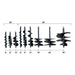 BEFCO PTO Post Hole Digger set, featuring varying auger sizes from 6” to 30”.