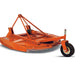 BEFCO Tornado RHD Rotary Cutter in vibrant orange, angled view with robust chain and wheel.