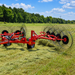BEFCO V-Wheel Hay Rake in field