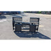 Back view of 6000 Lb Skid Steer Hydraulic Pallet Forks Glacier Attachments