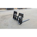 Back view of SSQA on the 5500 Lb Skid Steer Forks