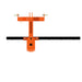 BEFCO 3 Point Rear Blade for Tractor, orange steel construction with adjustable blade for efficient grading.