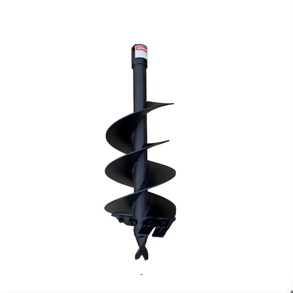 BEFCO Auger for Mole Post Hole Digger, black, spiral design, vertical orientation.