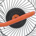 BEFCO RS2 Hay Rake top-down view featuring a black and orange design with metal tines.