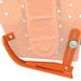 BEFCO T30 Rotary Tiller angled view, orange with metal bolts and adjustable depth control.