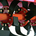 BEFCO T50 Rotary Tiller close-up, featuring red blades and orange shaft components.