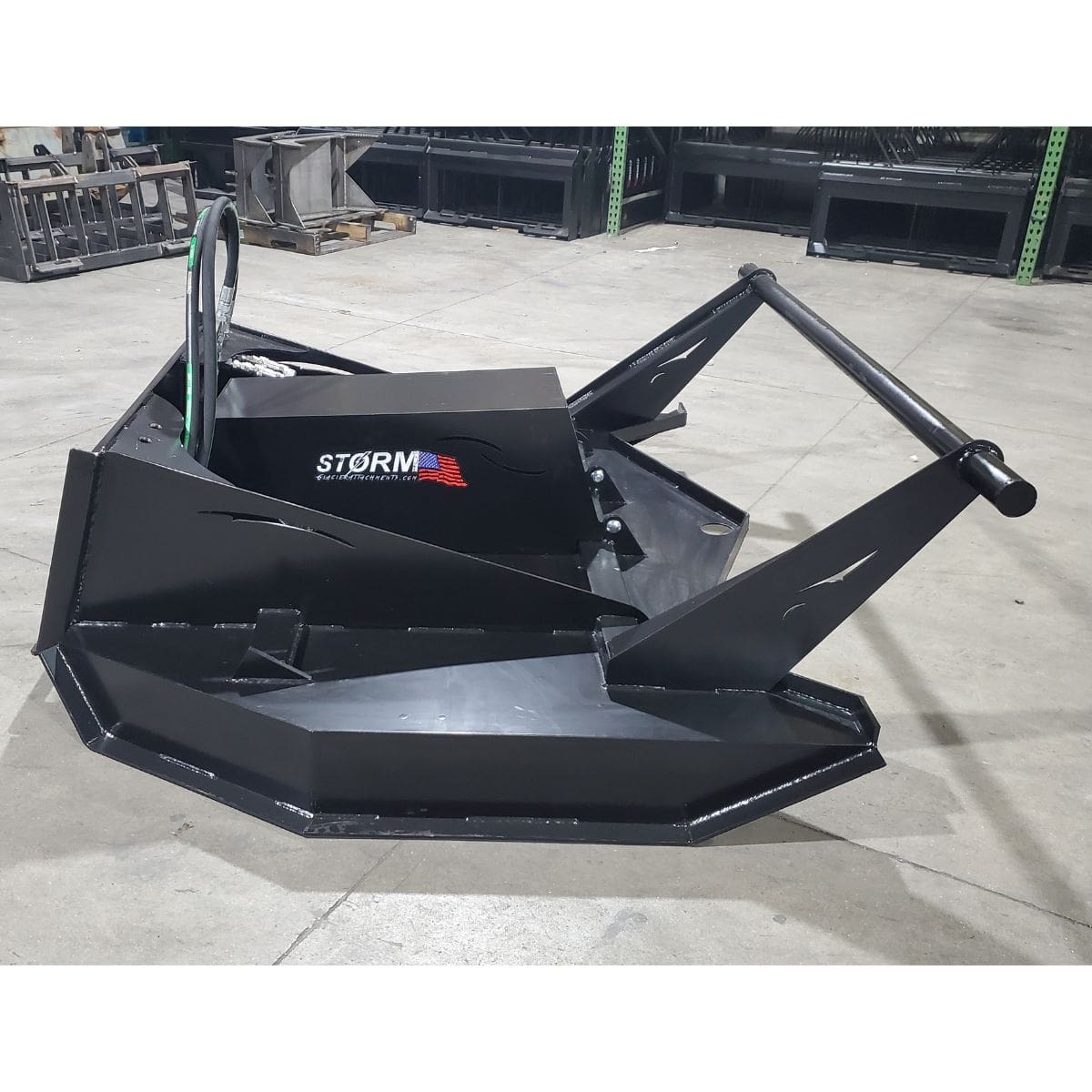 Brush Cutter for Skid Steer from Storm - Full Right Side View