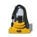 Elgee Power Vac electric vacuum, yellow with hose, bag, and front view design.