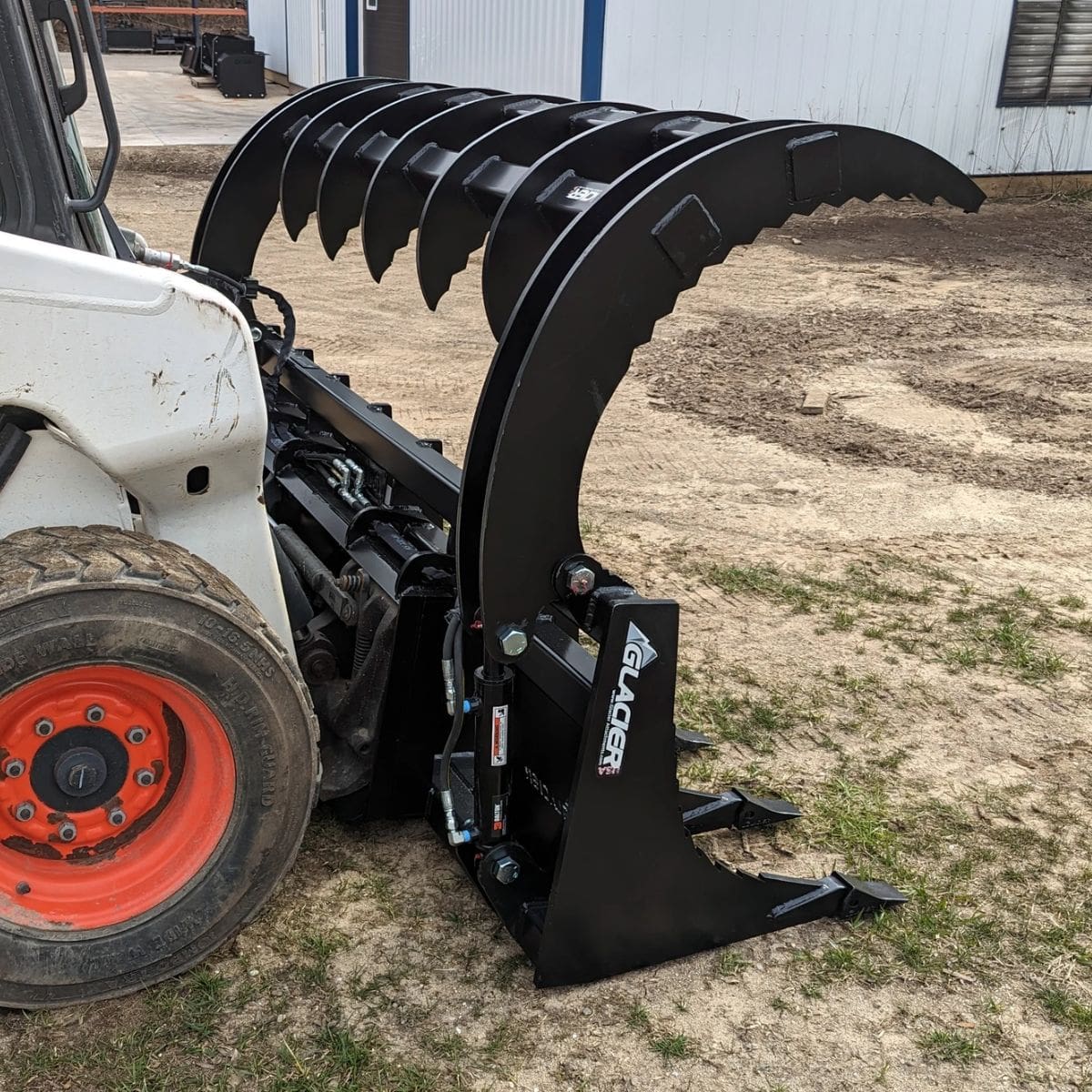 Extreme Duty Rake Grapple — Glacier Attachments - Side Open