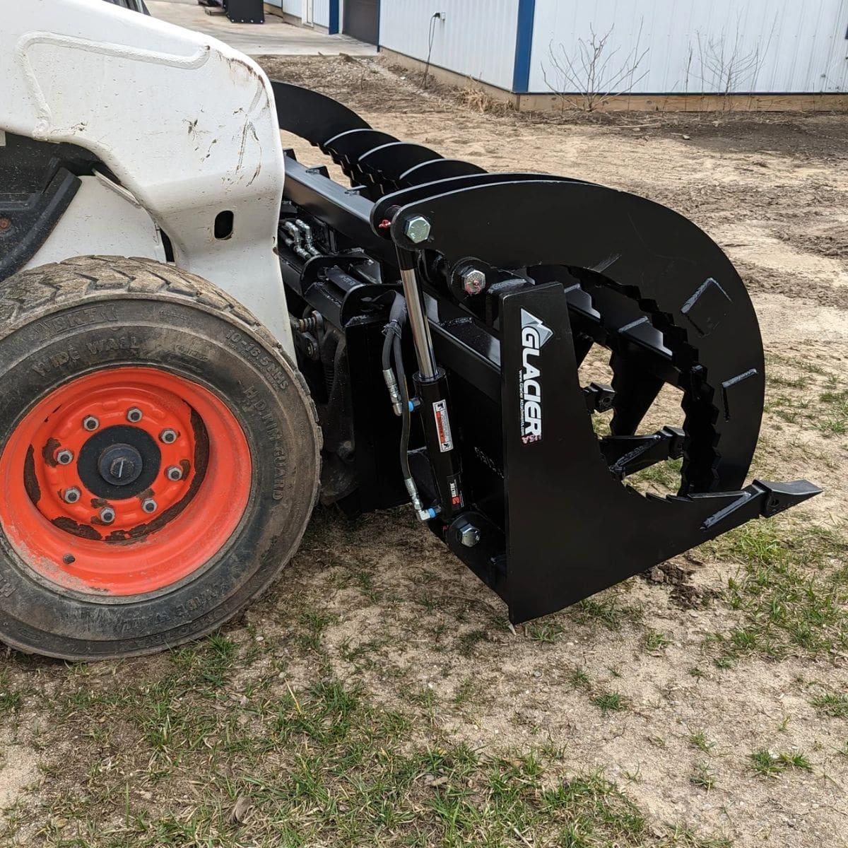 Extreme Duty Rake Grapple — Glacier Attachments - Side Close