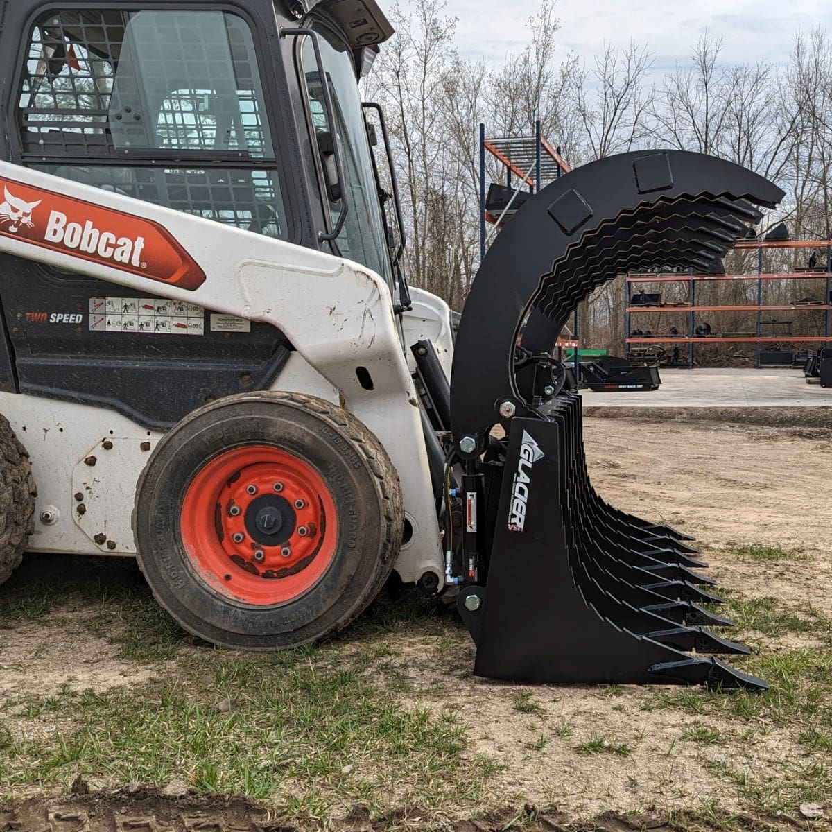 Extreme Duty Rake Grapple — Glacier Attachments - Side Open