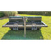 **Firmiseeder - 9 Inch Cultipackers in green with a sturdy frame, ideal for landscaping and seeding.**