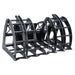 Forestry Grapple for Skid Steer by Prime Attachments, black, angled view with robust claw design.