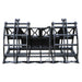 Forestry Grapple for Skid Steer by Prime Attachments, black, front view with sturdy claws.
