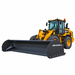 Glacier Severe 18-foot snow pusher on CAT wheel loader