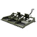 Heavy Duty Land Leveler 6-8 Ft by Roadrunner Equipment, angled view, green with adjustable blades.