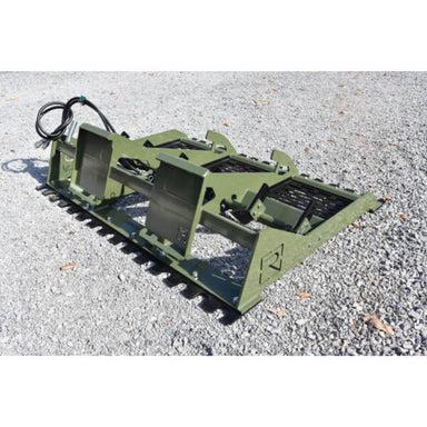 Heavy Duty Land Leveler 6-8 Ft by Roadrunner Equipment, green angled view with durable metal frame.