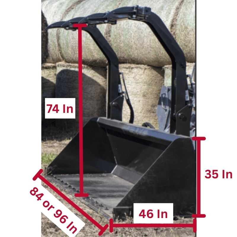 High Capacity Grapple Dimensions - Prime Attachments