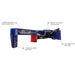 Iron & Oak 30 Ton Skid Steer Mount Log Splitter with key features and benefits shown