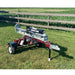 Power Dog Quick Split log splitter rear view on grass field.