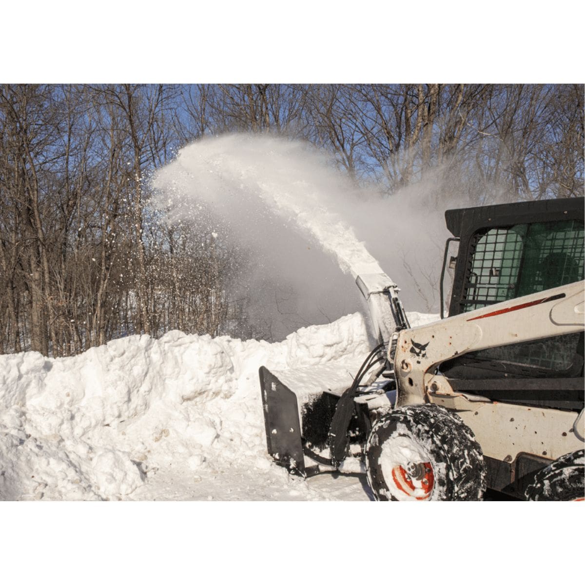 Prime Attachments Skid Steer Snow Blower Attachment outdoor 