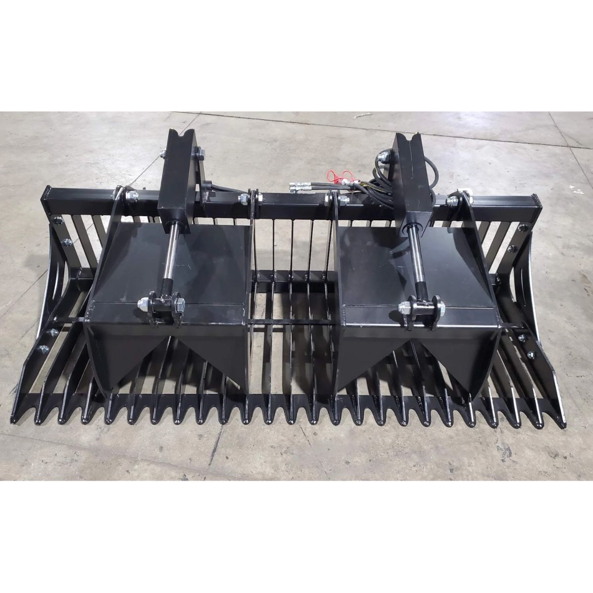 Rock / Brush Grapple — Storm Attachments - Front View 