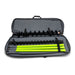 SiBore SB216 Bore Drill Machine in gray case, featuring green rods and spiral augers.