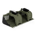 Skid Steer Rock Grapple Attachment - Extreme Duty in green with heavy-duty teeth and durable design.