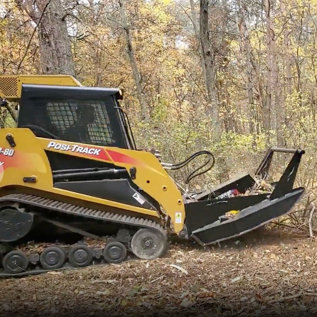 Storm 72 Inch Brush Cutter - In Use on Skid Steer