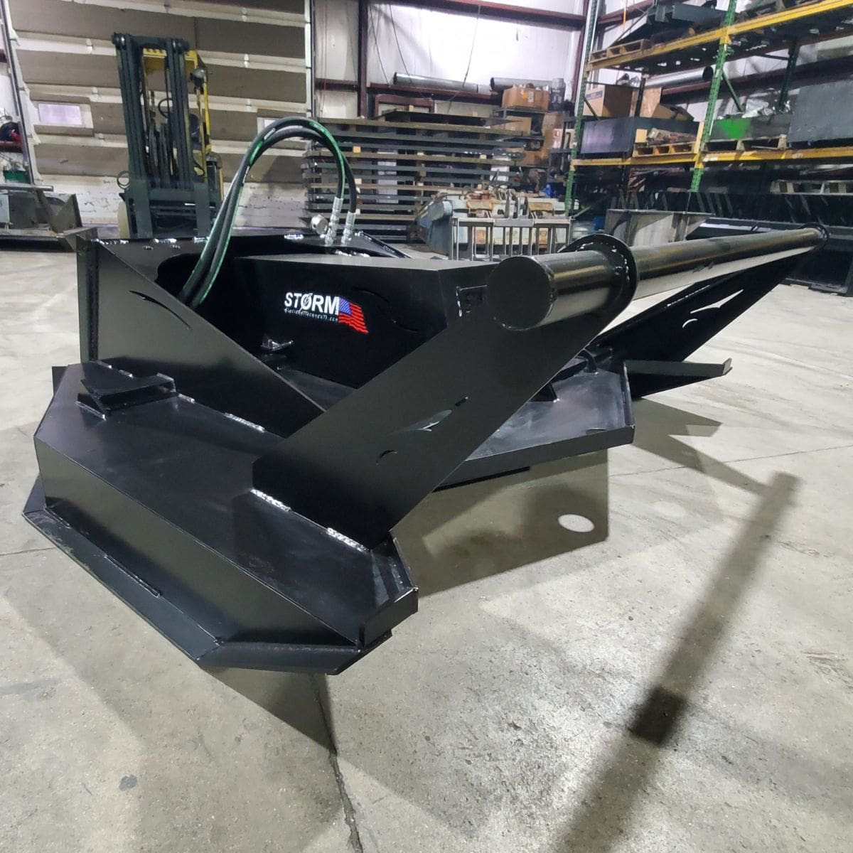 Storm 72 Inch Brush Cutter for Skid Steer - Close Front View