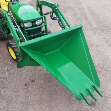 Storm Stump Bucket - Mounted on John Deere