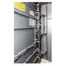 Swisher 14 Person ESP Safety Shelter interior view, featuring gray walls and safety features.