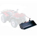 Swisher 15714 44" Universal Dump Bucket, angled view, black with handle and attachment system.