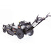 Swisher 24" Walk Behind Rough Cut Mower, angled view, black body with rugged wheels and handles.