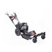 Swisher 24" Walk Behind Rough Cut Mower, black, angled view with large wheels and handle.
