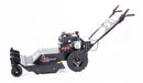 Swisher 24" Walk Behind Rough Cut Mower, black with large wheels and ergonomic handles.