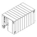 Swisher 25 Person ESP Safety Shelter angled view, designed for residential and business use.