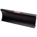 Swisher 2645R 50" ATV Plow Blade, black, angled view with durable steel construction.