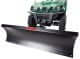 Swisher 2645R 50" ATV Plow Blade front view, black steel construction with angled edges.