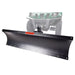 Swisher 2645R 50" ATV Plow Blade front view, black steel construction with angled edges.