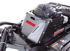 Swisher 44 Commercial Pro Rough Cut Mower, angled view showcasing the 14.5 HP Kawasaki engine and black housing.