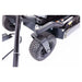 Swisher 44 Commercial Pro Rough Cut Mower, angled view showcasing durable wheels and sturdy frame.