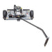 Swisher 44 Finish Cut Mower, top-down view, gray body, with 11.5 HP engine and wheels.