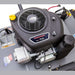 Swisher 44 Finish Cut Mower 11.5 HP Briggs & Stratton, top view with black engine and controls.