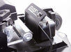Swisher 44 Commercial Pro Rough Cut Mower, black, featuring Kawasaki engine and sturdy wheels.