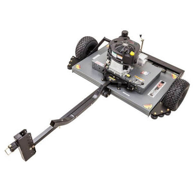 Swisher 44 Trail Mower, 11.5 HP, angled view with durable wheels and powerful engine.