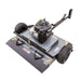 Swisher 44 Trail Mower with 11.5 HP engine, angled view, featuring robust tires and cutting deck.