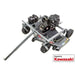 Swisher 44 Trail Mower 11.5 HP, gray with wheels, top-down view featuring engine and controls.