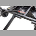 Swisher 52" Rough Cut Mower front view, black metal frame with wheels and cutting deck.
